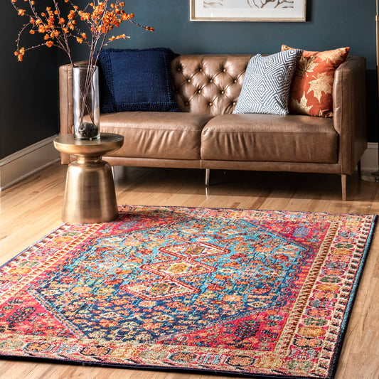 Multicolor / Blue Shetucket 7'10" x 10'10"