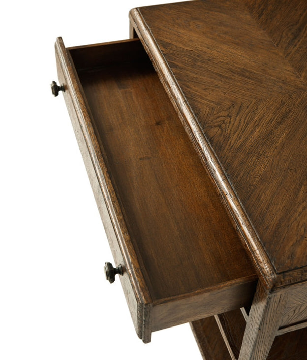 Antique Nova Solid Wood Bedside/ Table with 1 Drawer