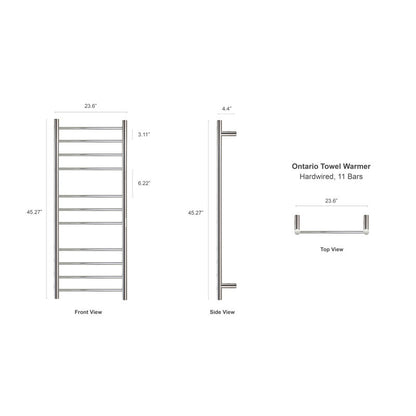 Heated Towel Racks Silver