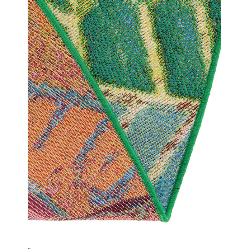 Firman Washable Floral Indoor / Outdoor Rug 10' Round