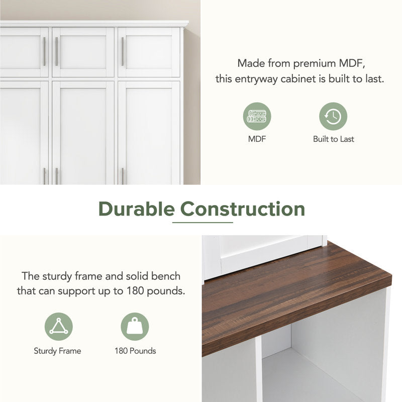 Hall Tree with Multiple Storage Space ( no box )