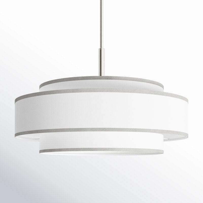 Aasim 5 - Light Shaded Drum Chandelier