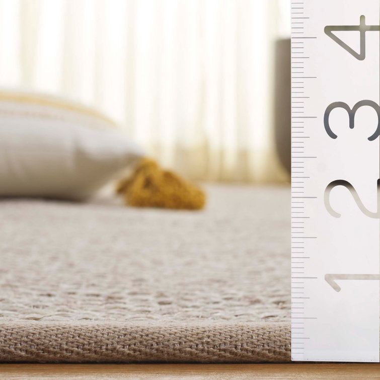 Marbled jute / sisal carpet / Torbin beige 5ft Square