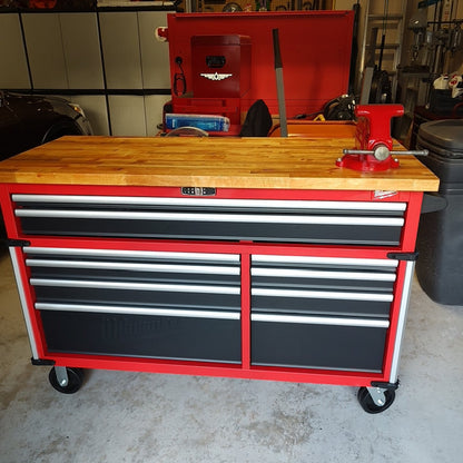 Alder Butcher Block Top Wooden Workbench 74x39