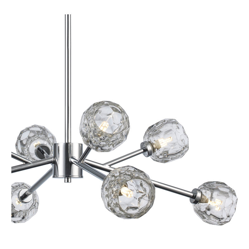 Quaseem 8-light Modern Chandelier Polished Chrome Colour