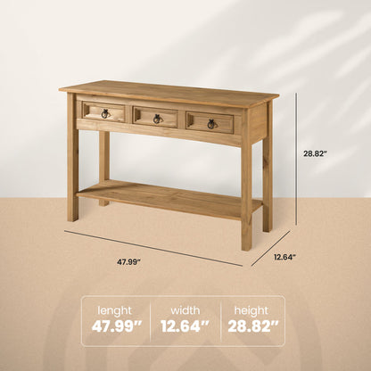 Dinnington 47.99" Solid Wood Console Table"