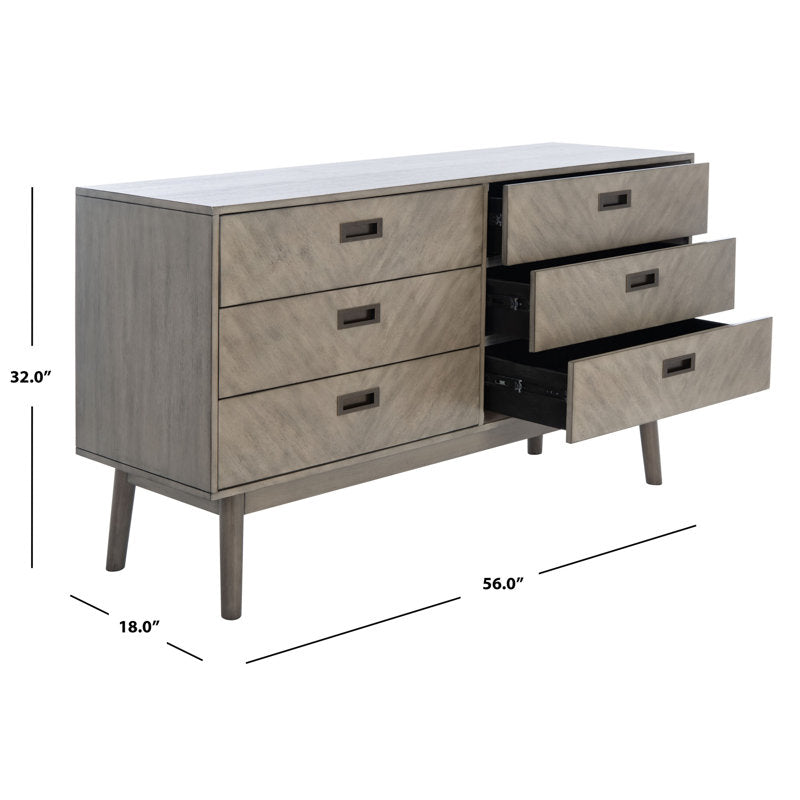 Lykke 6 Drawer 56'' W Double Dresser