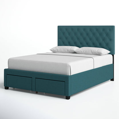 Panel Bed with Storage Box ( Queen Size )