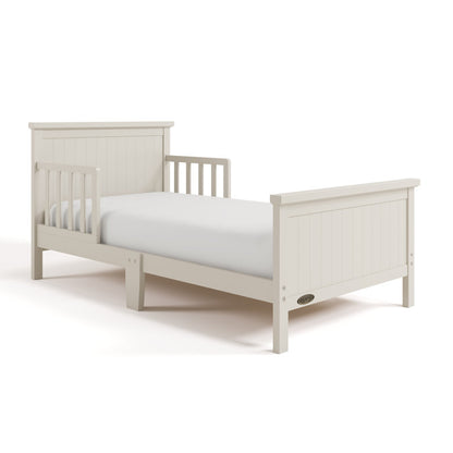 Bailey Toddler Bed with Guardrails (Frosted Oat)