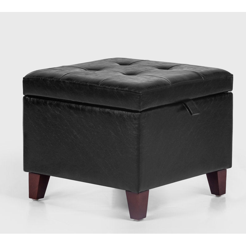 Orella 17.7" Tufted Square Storage Ottoman