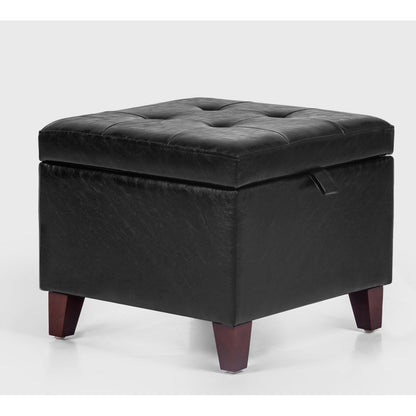 Orella 17.7" Tufted Square Storage Ottoman