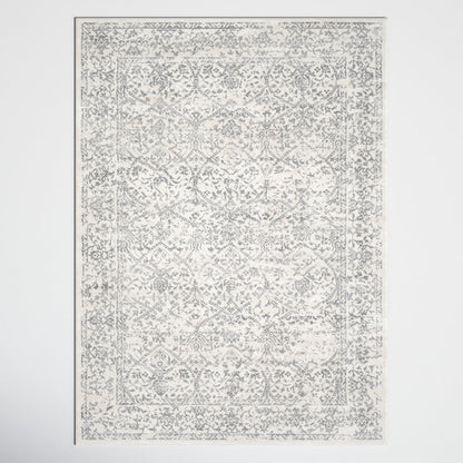 DeSoto Oriental Grey/Ivory Area Rug 6.7" x 9"