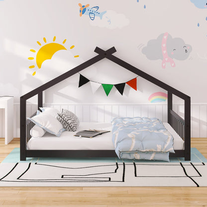 Kid Canopy Bed Expresso Colour