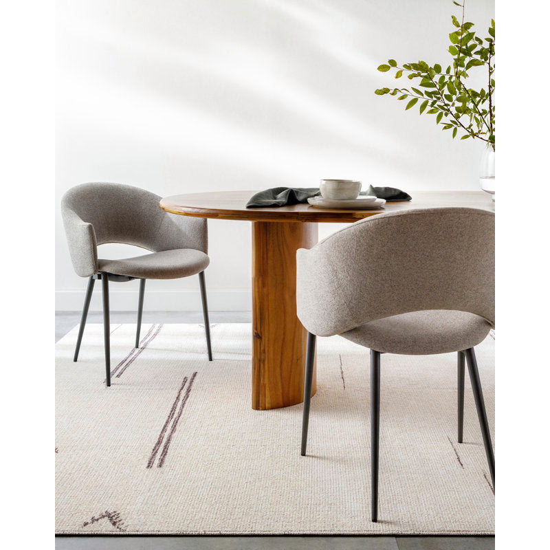 Becki Owens x Livabliss Modern Scandi Boho Beige Colored Area Rug 6’7” x 9’ ft