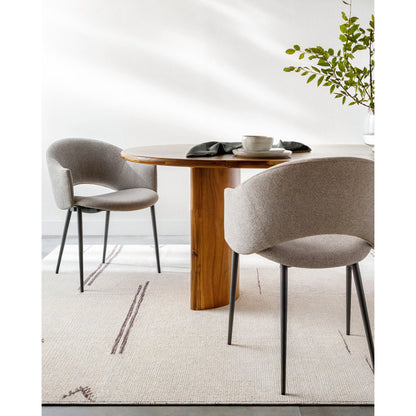 Becki Owens x Livabliss Modern Scandi Boho Beige Colored Area Rug 6’7” x 9’ ft