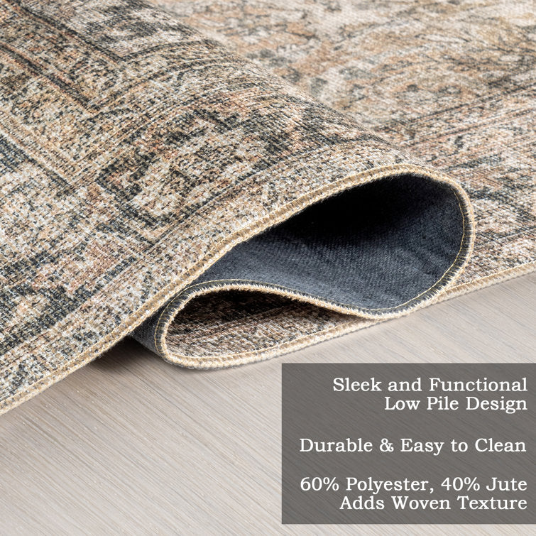 Well Woven Ash Delphine Vintage Persian Oriental Beige Area Rug 7'7" x 9'10"