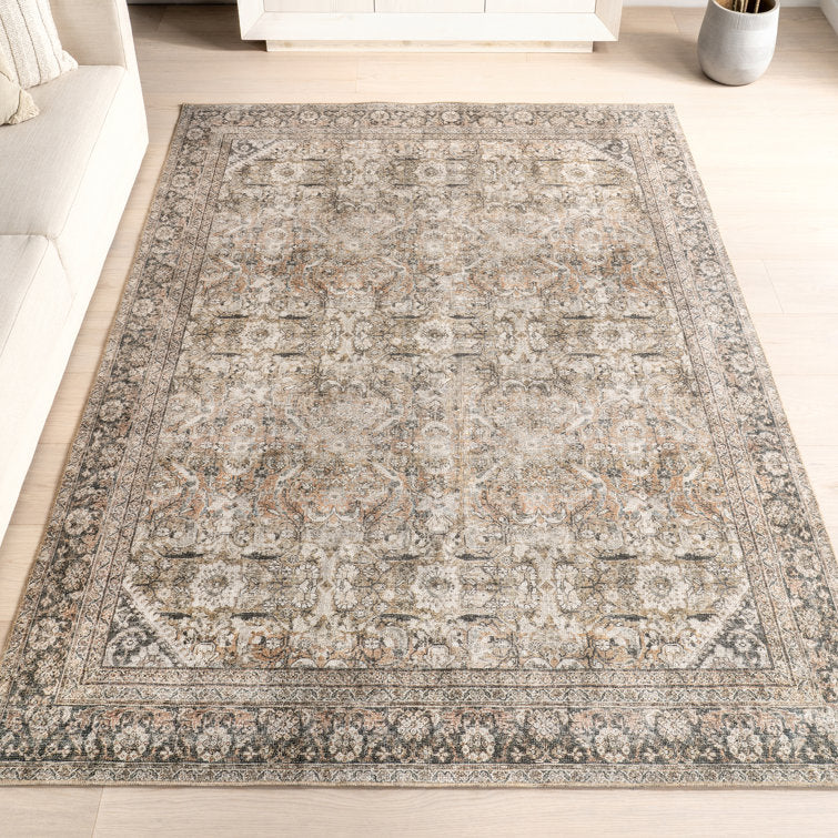 Well Woven Ash Delphine Vintage Persian Oriental Beige Area Rug 7'7" x 9'10"
