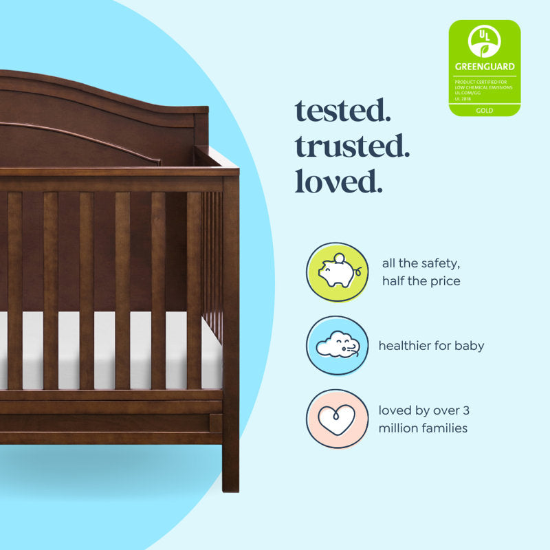 Lit bébé convertible 4 en 1 Charlie (couleur expresso)