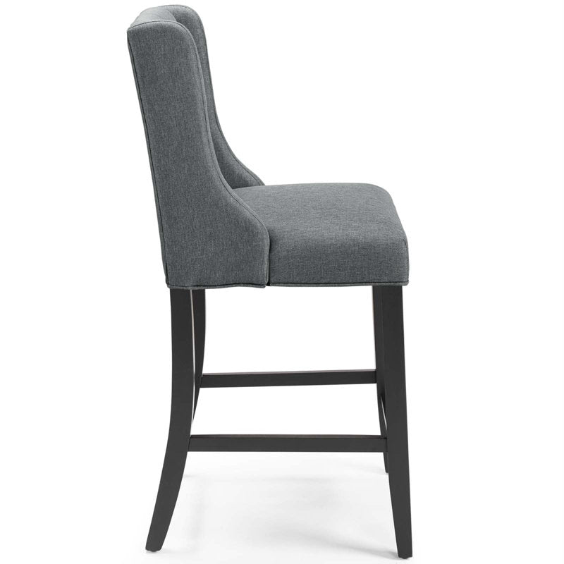 Tabourets Baronet en Tissu Gris (Lot de 2) - Meuble Baronet de Qualité