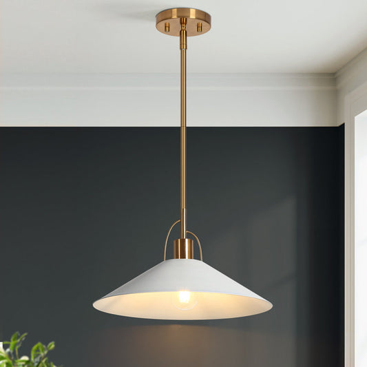 Pendentif simple en forme de cône en laiton