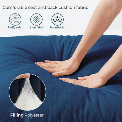 Cliatt Modern Metal Framed Sling Upholstered Accent  for Living Room - Oversized