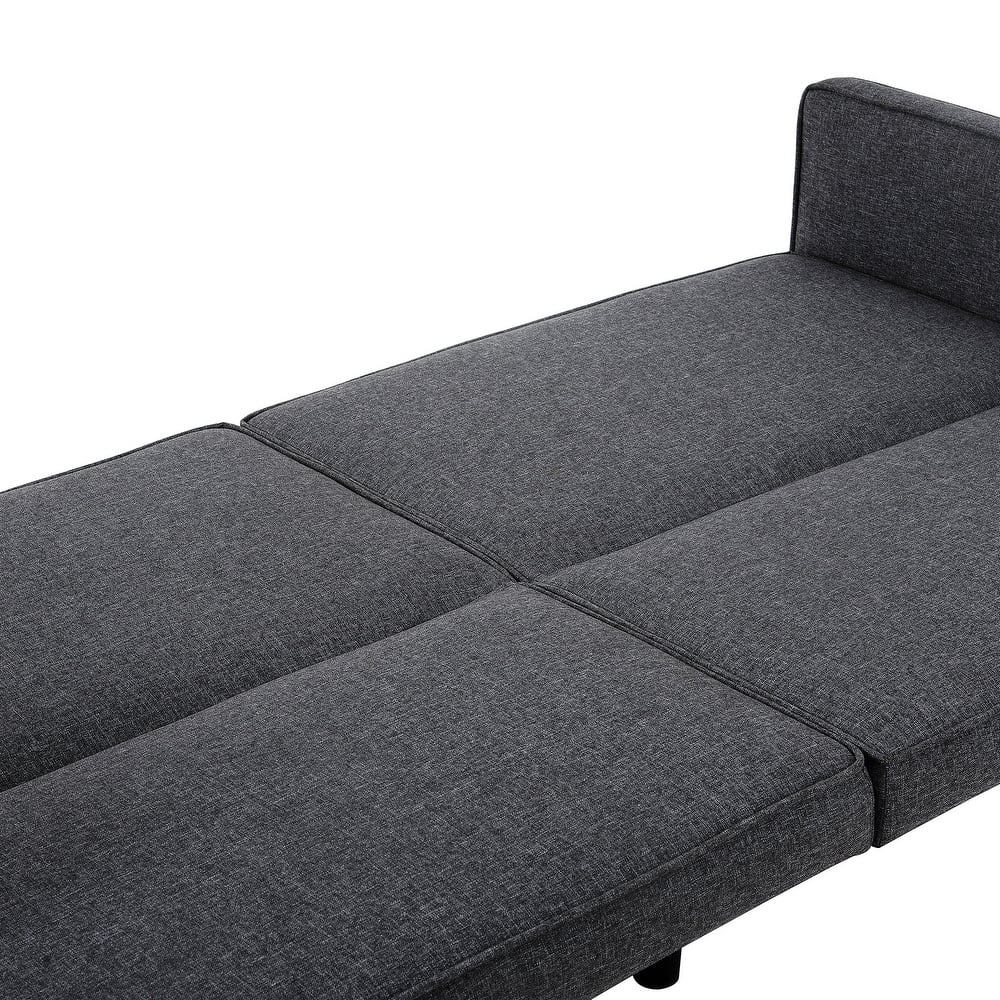 Futon Sofa Bed Convertible Sectional Sleeper Couch, Loveseat Bed With Tapered Legs For Living Room, Study, Dorm, Office