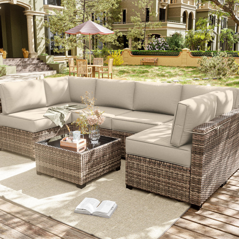 14-Piece Outdoor Seating Group Cushion Cover, Only Covers