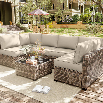 14-Piece Outdoor Seating Group Cushion Cover, Only Covers