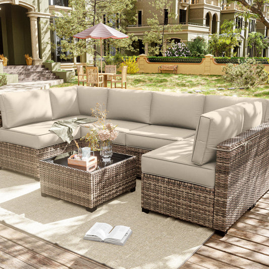 14-Piece Outdoor Seating Group Cushion Cover, Only Covers