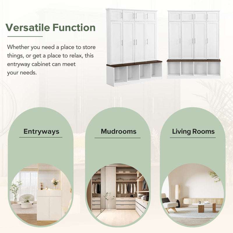 Hall Tree with Multiple Storage Space ( no box )
