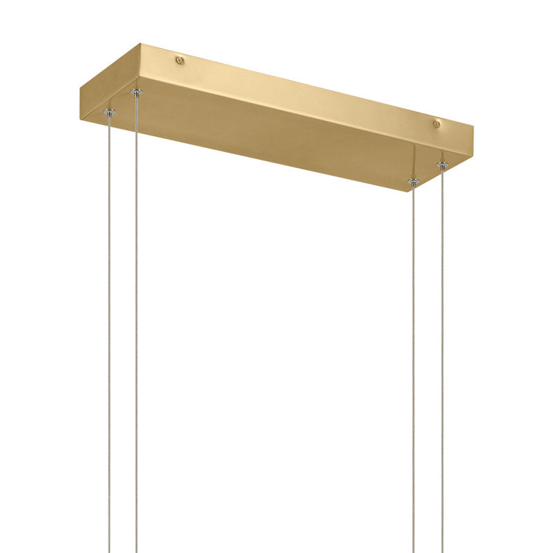 Crelin 3 - Light Rectangle LED Chandelier (Golden)