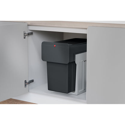 7.4 Gallon Multi-Compartments Trash and Recycling Bin Black Color