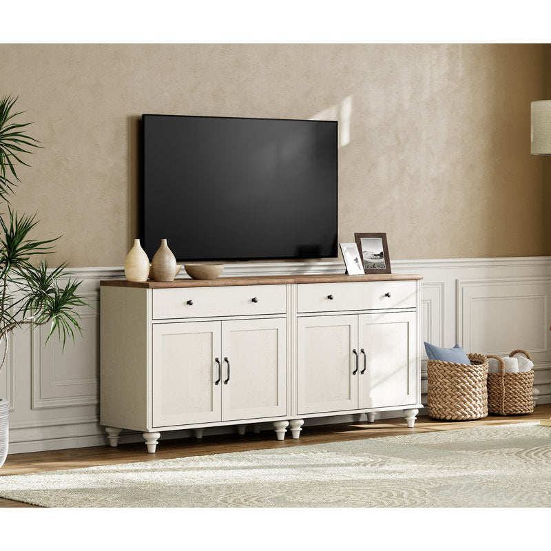 Scarlett Accent Cabinet  White n Brown