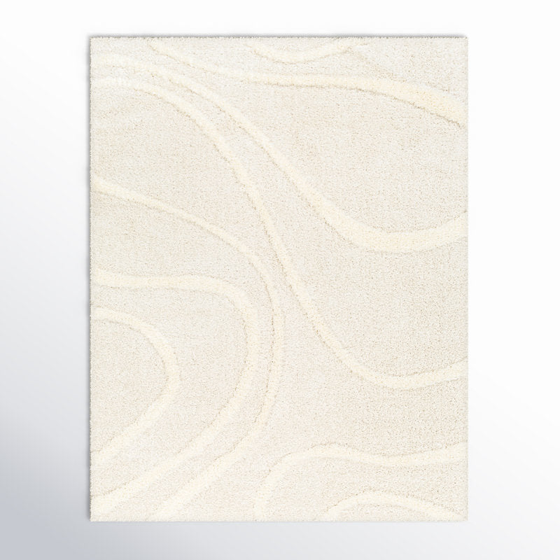 Ailey Machine-Woven Rug Beige / White