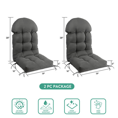2 PCS Outdoor Adirondack Chair Seat and Back Cushion