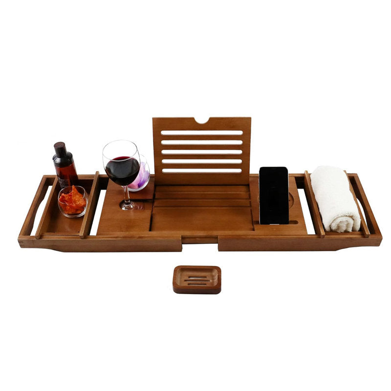 Nazirah Freestanding Bamboo Bath Caddy