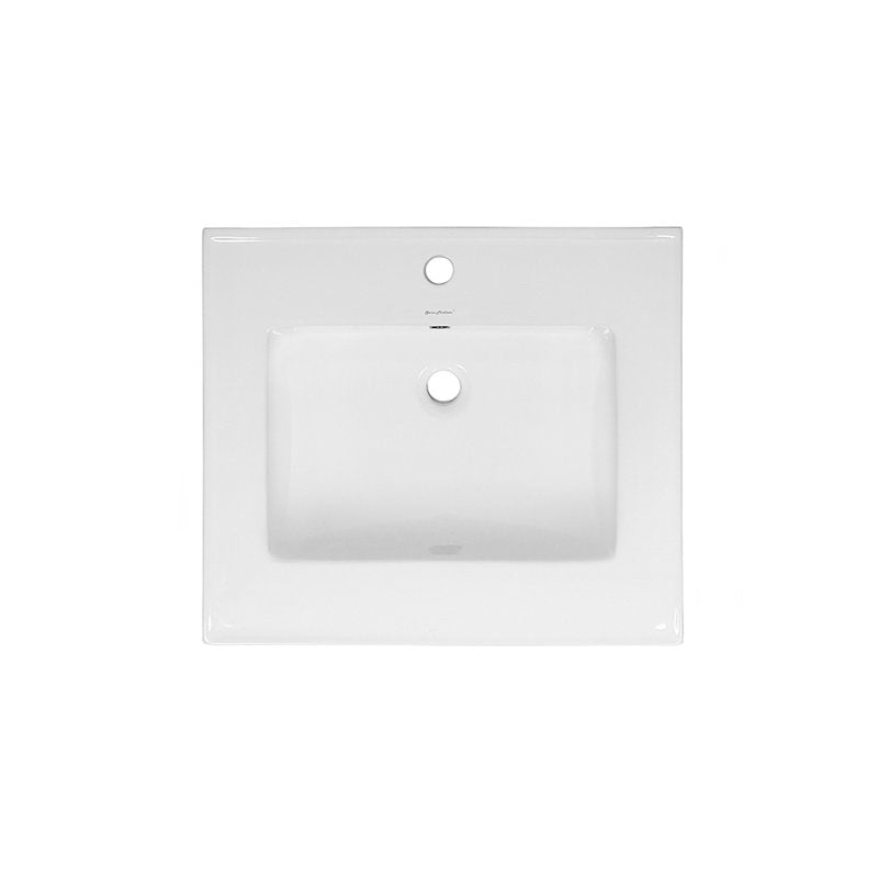 24-inch Ceramic Vanity Top with Swiss Madison Faucet Hole