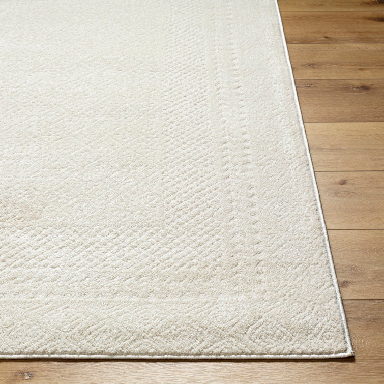 Calvo Ivory/Off-White Area Rug 5ft 3inch x 7 ft