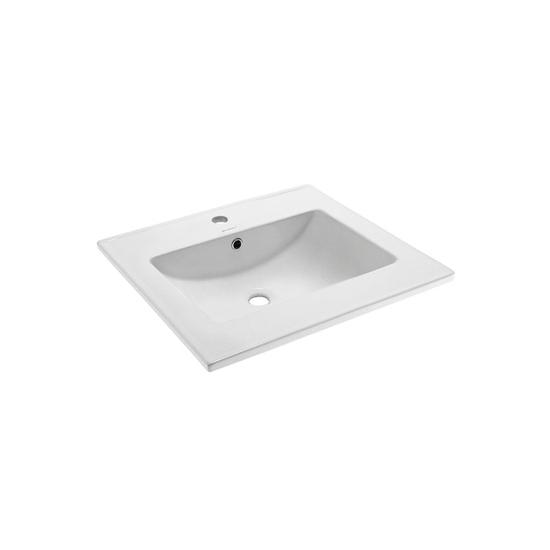 24-inch Ceramic Vanity Top with Swiss Madison Faucet Hole