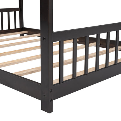 Kid Canopy Bed Expresso Colour