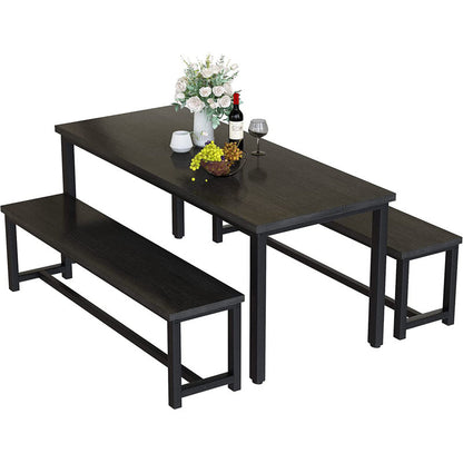 Kaihlani 4 - Person Dining Set (47in.L Table) Black
