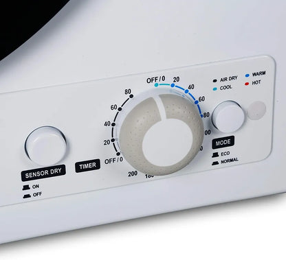 Black+Decker Compact Dryer for Standard Wall Outlet, Small, 4 Modes, Load Volume 13.2 lbs