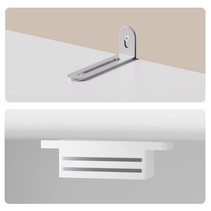 Garde-manger de cuisine moderne Orys 70,8 po, couleur blanche