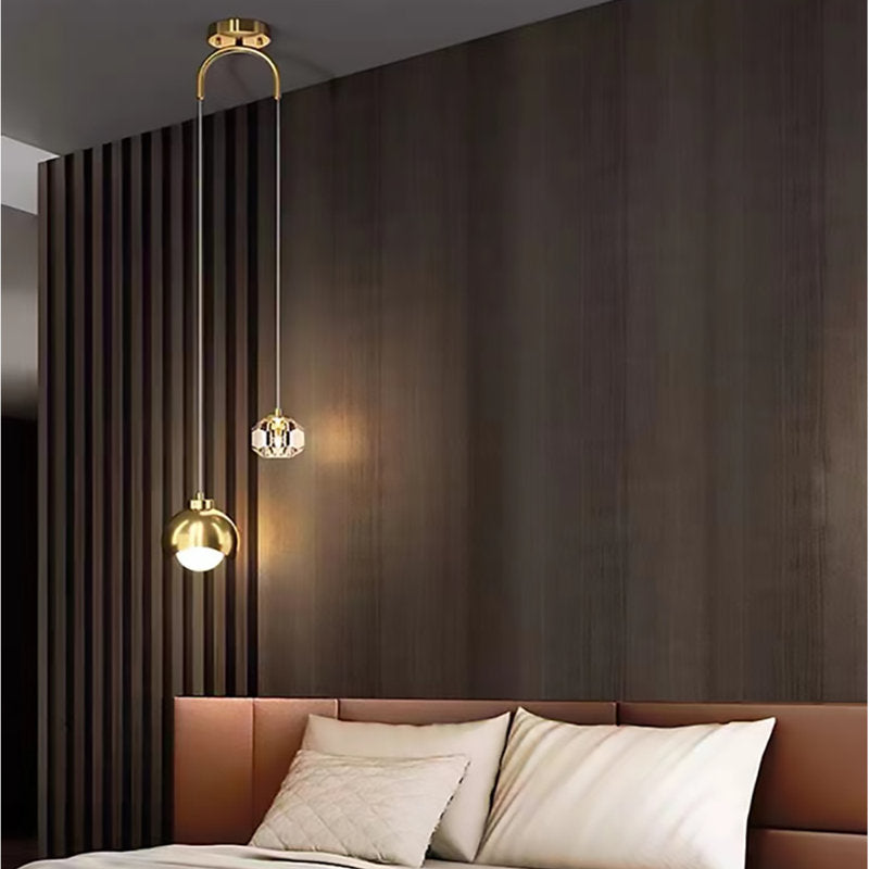 Logunn 2 - Light Sphere Chandelier Ceiling Light With Crystal Accents