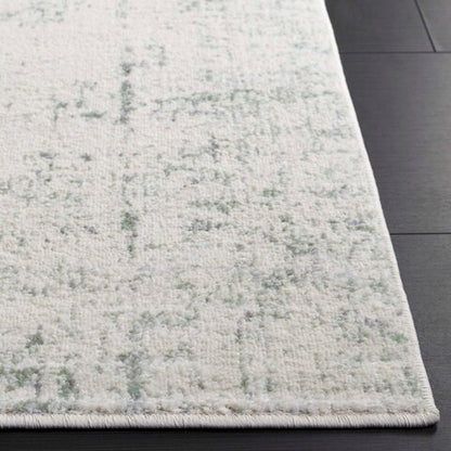 Arrietty Abstract Machine Made Area Rug in Sage/Ivory 8x10