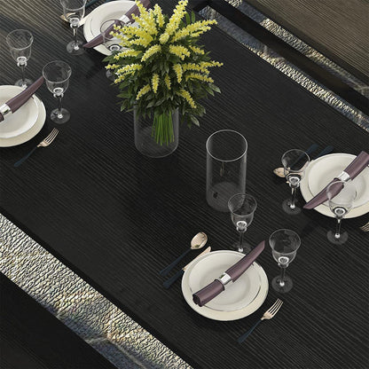 Kaihlani 4 - Person Dining Set (47in.L Table) Black