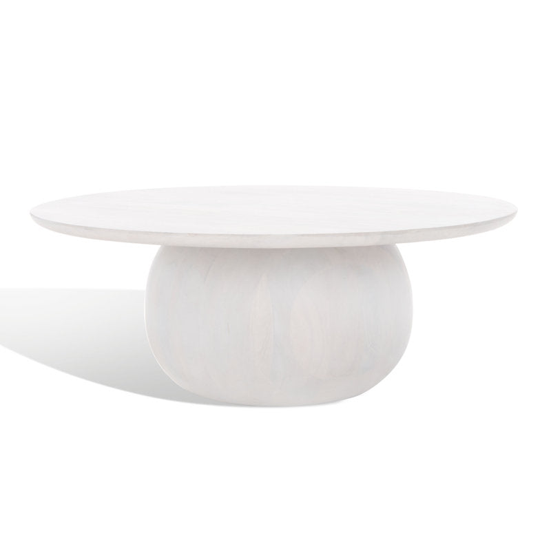 Iver Solid Wood Pedestal Coffee Table (Minor Crack)