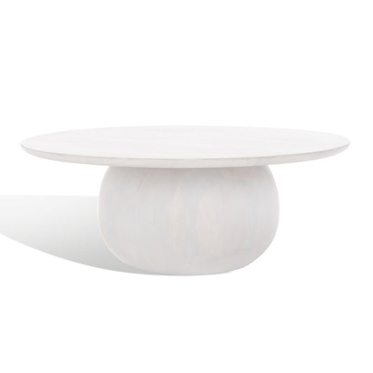 Iver Solid Wood Pedestal Coffee Table (Minor Crack)