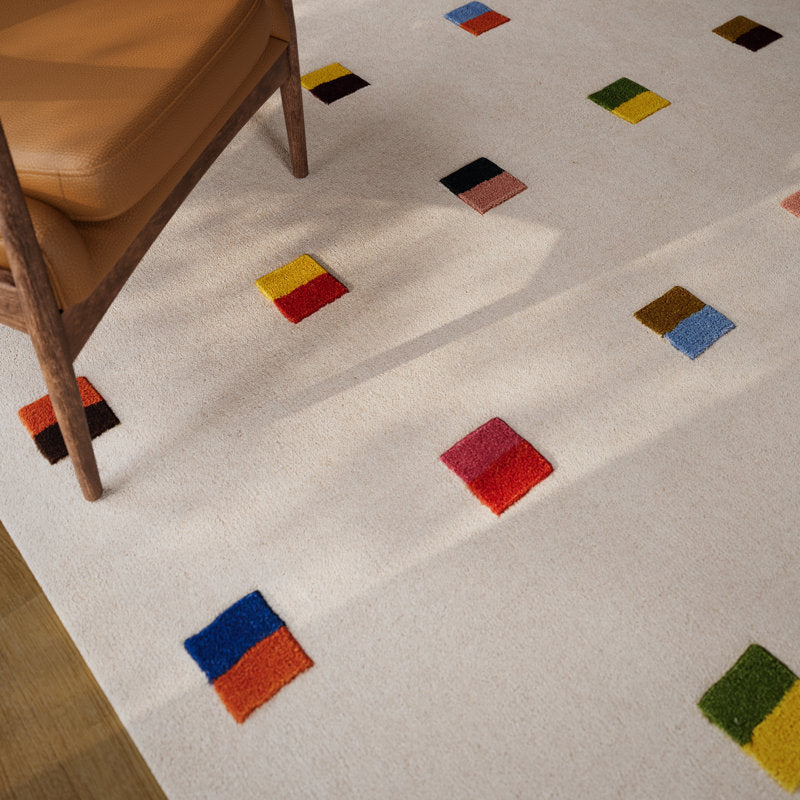 AllModern Form Hand Tufted Wool Geometric Multi Area Rug 7'10" x 10'
