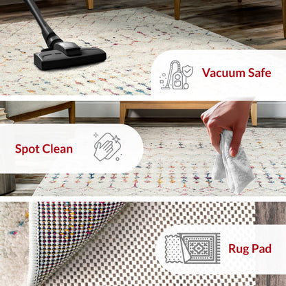 Multi Coloured Rug 8 x 11'